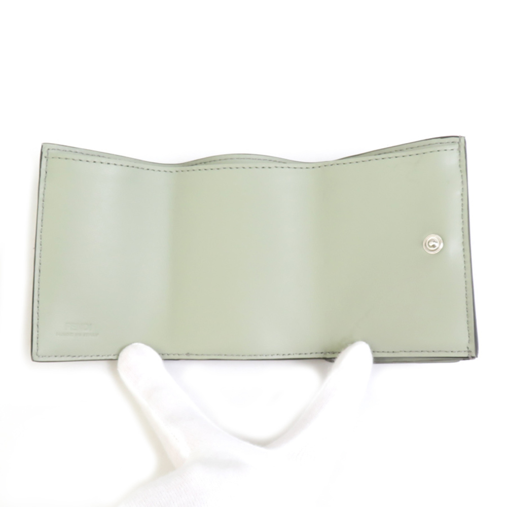 Fendi Wallet Python Green Trifold - image 3